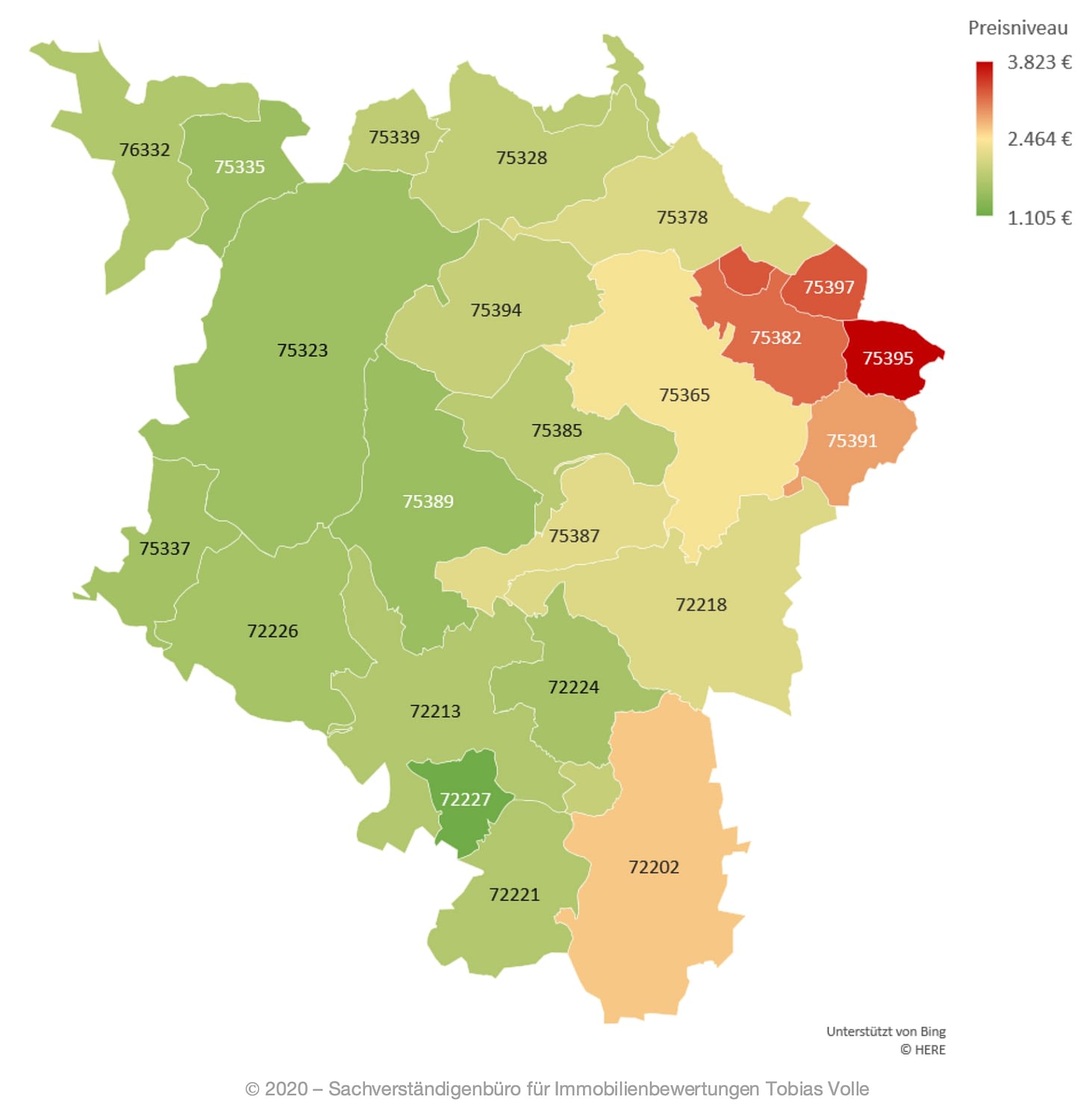 Grundstücksmarktbericht 2020 – Landkreis Calw – Sachverständigenbüro